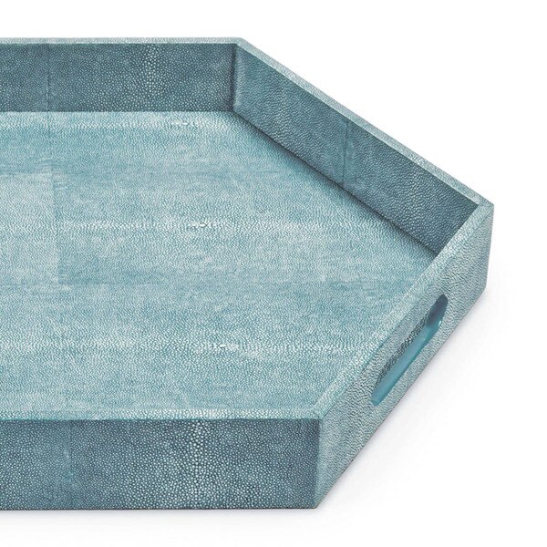 Shagreen Hex Tray